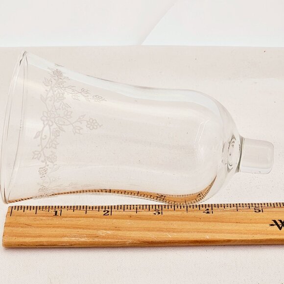 Homco Cathedral Floral Sconce Votive Candle Holder 6" etched garland cottagecore - Picture 6 of 7